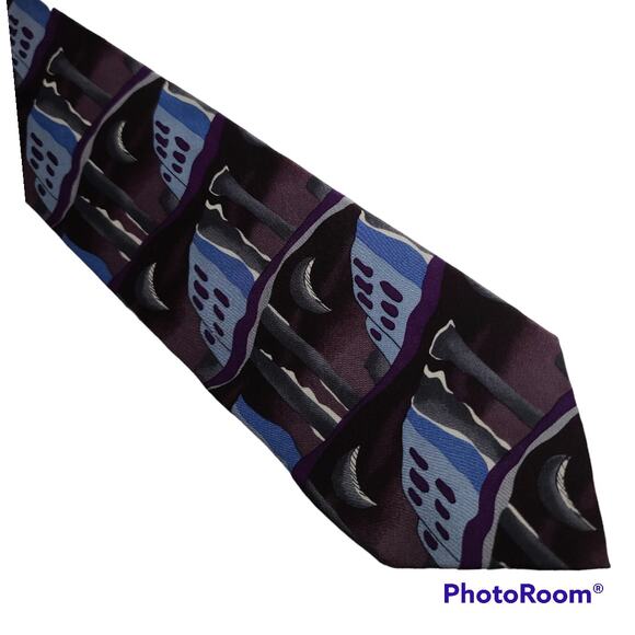 J. Garcia 1996 silk tie - Collection Fourteen 14 - Virtual Reality - 57.5" - Picture 1 of 5